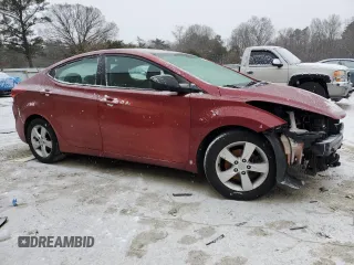 2013 Hyundai Elantra GLS with VIN 5NPDH4AE8DH452007, listed as a Copart auction lot 45407685 with 160,345 mi miles and Clean title. Bid and sale history available at DreamBid. Image 4.