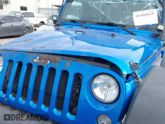 2015 Jeep Wrangler Unlimited Rubicon with VIN 1C4BJWFG5FL558348, listed as a IAAI auction lot 41460025 with 106,012 mi miles. Bid and sale history available at carsss.com. Image 6.