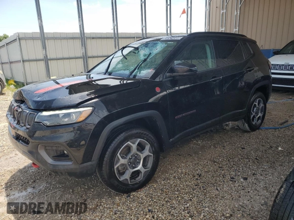2022 Jeep Compass Trailhawk с VIN 3C4NJDDB7NT224415, выставлен на аукционе Copart как лот 64524585 с пробегом 56 329 миль миль и Чистый • Clean title. История ставок и продаж доступна на DreamBid. Изображение 1.