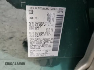 2024 Nissan Pathfinder Rock Creek z VIN 5N1DR3BD3RC304567, wystawiony jako Copart lot #50443925 z przebiegiem Nie podano mil oraz Nie do naprawy • Non repairable. Historia ofert i sprzedaży dostępna na DreamBid. Obrazek 15.
