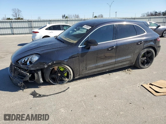 2015 Porsche Macan S with VIN WP1AB2A50FLB62561, listed as a Copart auction lot 46398925 with 90,180 mi miles and Salvage Title. Bid and sale history available at carsss.com. Image 1.