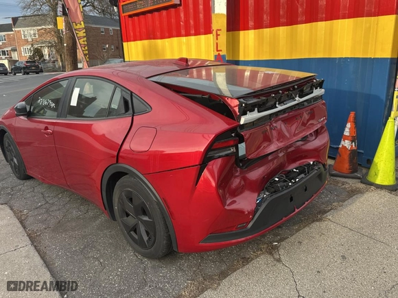 2023 Toyota Prius LE with VIN JTDACAAUXP3007758, listed as a Copart auction lot 47297945 with 21,482 mi miles and Clean Title. Bid and sale history available at carsss.com. Image 3.