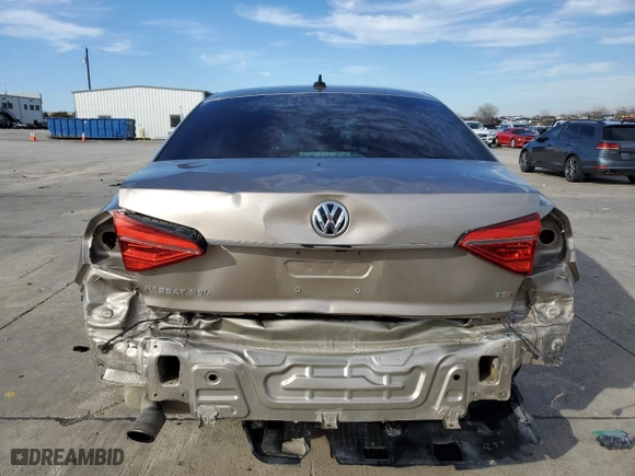 2016 Volkswagen Passat 1.8T SEL with VIN 1VWCT7A3XGC062288, listed as a Copart auction lot 42494775 with 123,956 mi miles and Salvage Title. Bid and sale history available at carsss.com. Image 6.