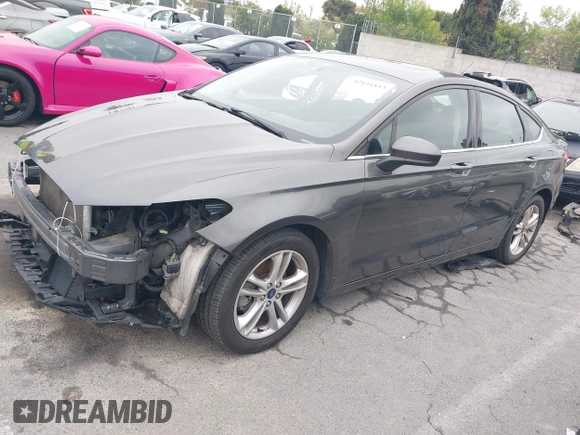 2018 Ford Fusion SE with VIN 3FA6P0HD8JR268055, listed as a IAAI auction lot 42151813 with 83,306 mi miles and . Bid and sale history available at carsss.com. Image 2.