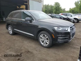 2018 Audi Q7 Premium with VIN WA1AAAF72JD000694, listed as a Copart auction lot 55625414 with 55,602 mi miles and Salvage title. Bid and sale history available at DreamBid. Image 4.