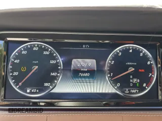 2015 Mercedes-Benz S 550 with VIN WDDXJ8FB1FA009396, listed as a Copart auction lot 49657975 with 76,680 mi miles and Salvage Title. Bid and sale history available at carsss.com. Image 9.