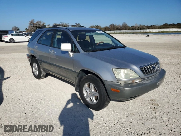 2001 Lexus RX 300 with VIN JTJGF10U310084013, listed as a Copart auction lot 77630024 with 0 mi miles and Salvage Title. Bid and sale history available at carsss.com. Image 4.