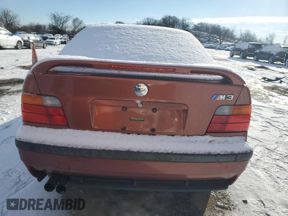 1997 BMW M3 with VIN WBSCD9329VEE06884, listed as a Copart auction lot 89144195 with 168,494 mi miles and Clean title. Bid and sale history available at DreamBid. Image 6.