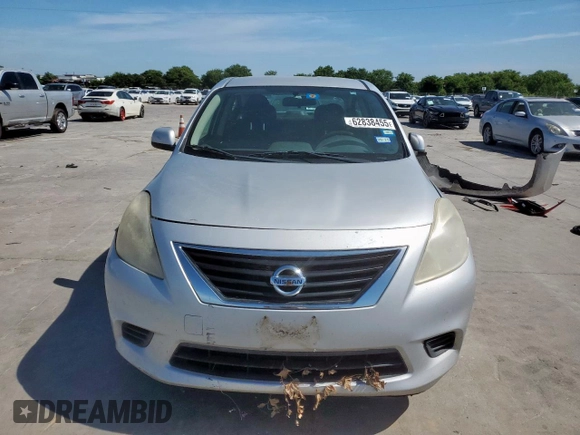 2012 Nissan Versa SV with VIN 3N1CN7AP3CL906673, listed as a Copart auction lot 62838455 with 249,517 mi miles and Salvage title. Bid and sale history available at DreamBid. Image 5.