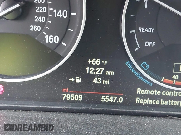 2014 BMW 3 Series 328i xDrive with VIN WBA3B5G58ENS06227, listed as a IAAI auction lot 42611833 with 79,509 mi miles and . Bid and sale history available at DreamBid. Image 16.