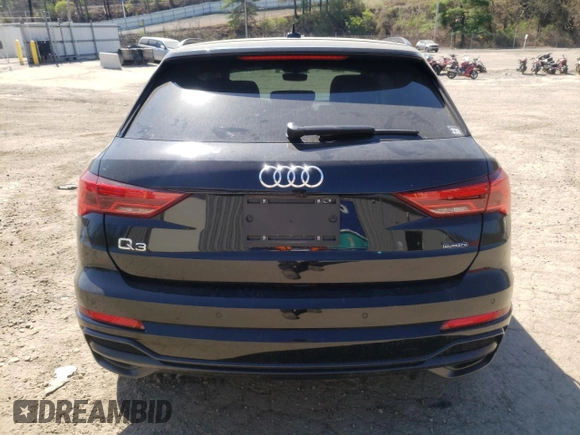 2021 Audi Q3 S line Premium Plus with VIN WA1EECF38M1045420, listed as a Copart auction lot 48039973 with 19,906 mi miles. Bid and sale history available at carsss.com. Image 6.