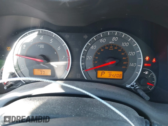2010 Toyota Corolla with VIN 2T1BU4EE2AC396402, listed as a IAAI auction lot 41767330 with 94,208 mi miles and . Bid and sale history available at DreamBid. Image 7.