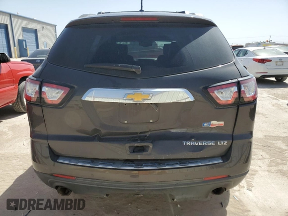 2014 Chevrolet Traverse LTZ with VIN 1GNKRJKD3EJ357184, listed as a Copart auction lot 48867145 with 155,816 mi miles and Salvage Title. Bid and sale history available at DreamBid. Image 6.