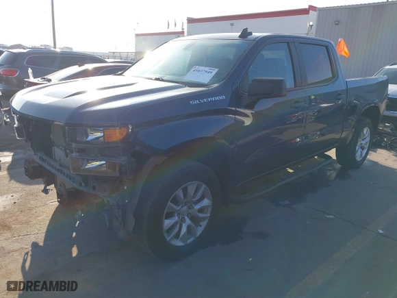 2021 Chevrolet Silverado 1500 Custom with VIN 3GCPYBEK9MG341735, listed as a IAAI auction lot 41037949 with 69,936 mi miles. Bid and sale history available at carsss.com. Image 18.