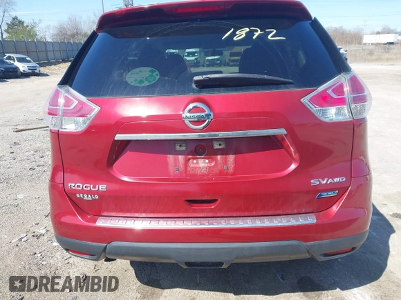 2014 Nissan Rogue SV with VIN 5N1AT2MV7EC829288, listed as a IAAI auction lot 41991872 with 266,094 mi miles. Bid and sale history available at carsss.com. Image 13.