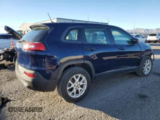 2015 Jeep Cherokee Sport with VIN 1C4PJMAB0FW564448, listed as a Copart auction lot 88367575 with 98,398 mi miles and Salvage Title. Bid and sale history available at carsss.com. Image 3.