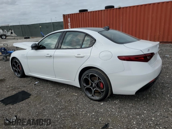 2023 Alfa Romeo Giulia Veloce with VIN ZARFANBNXP7670966, listed as a Copart auction lot 80706434 with 19,459 mi miles and Salvage title. Bid and sale history available at DreamBid. Image 2.