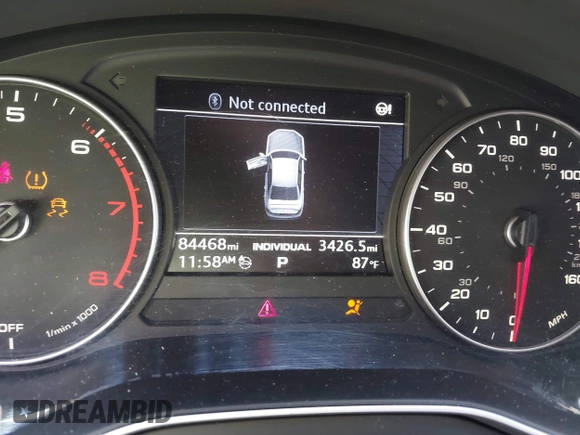 2017 Audi A4 Premium Plus z VIN WAULNAF40HN035471, wystawiony jako IAAI lot #42220167 z przebiegiem 84 468 mil mil oraz . Historia ofert i sprzedaży dostępna na DreamBid. Obrazek 7.