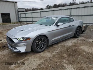 2022 Ford Mustang EcoBoost with VIN 1FA6P8TH9N5104590, listed as a Copart auction lot 47929155 with 21,419 mi miles and Salvage Title. Bid and sale history available at carsss.com. Image 1.