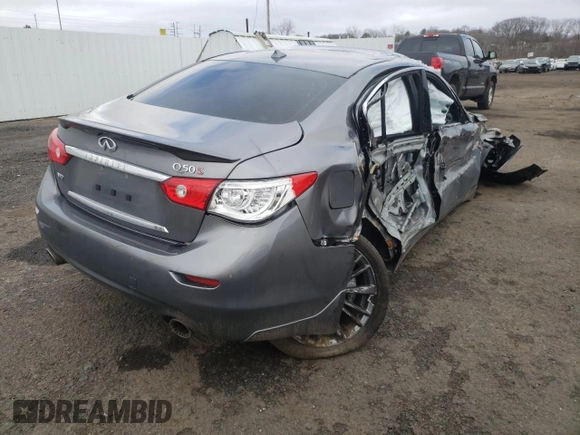 2016 Infiniti Q50 Red Sport 400 с VIN JN1FV7AR7GM450381, выставлен на аукционе Copart как лот 49452785 с пробегом 81 697 миль миль и Списание • Salvage title. История ставок и продаж доступна на DreamBid. Изображение 3.