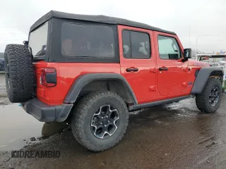 2022 Jeep Wrangler Unlimited Rubicon with VIN 1C4JJXR62NW171306, listed as a Copart auction lot 81366074 with 25,001 mi miles and Clean title. Bid and sale history available at DreamBid. Image 3.