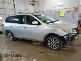 2016 Nissan Pathfinder Platinum with VIN 5N1AR2MNXGC614067, listed as a Copart auction lot 83157234 with 76,920 mi miles and Clean Title. Bid and sale history available at carsss.com. Image 4.
