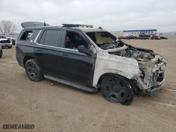2021 Chevrolet Tahoe Commercial with VIN 1GNSKLED7MR407631, listed as a Copart auction lot 89056755 with 0 mi miles and Salvage Title. Bid and sale history available at carsss.com. Image 4.