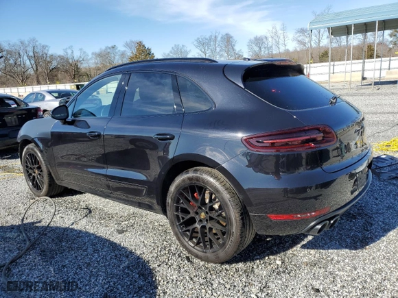 2017 Porsche Macan GTS with VIN WP1AG2A52HLB55664, listed as a Copart auction lot 42691665 with 53,125 mi miles and Salvage Title. Bid and sale history available at carsss.com. Image 2.