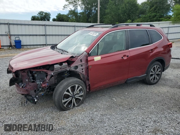 2020 Subaru Forester Limited with VIN JF2SKAUC5LH540691, listed as a Copart auction lot 56735275 with 19,220 mi miles and Salvage title. Bid and sale history available at DreamBid. Image 1.