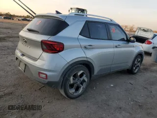 2021 Hyundai Venue SEL with VIN KMHRC8A30MU071456, listed as a Copart auction lot 82291174 with 93,694 mi miles and Salvage Title. Bid and sale history available at carsss.com. Image 3.