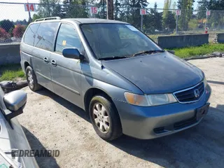 2002 Honda Odyssey EX-L z VIN 2HKRL18002H515188, wystawiony jako IAAI lot #42075722 z przebiegiem 222 108 mil mil oraz . Historia ofert i sprzedaży dostępna na DreamBid. Obrazek 1.