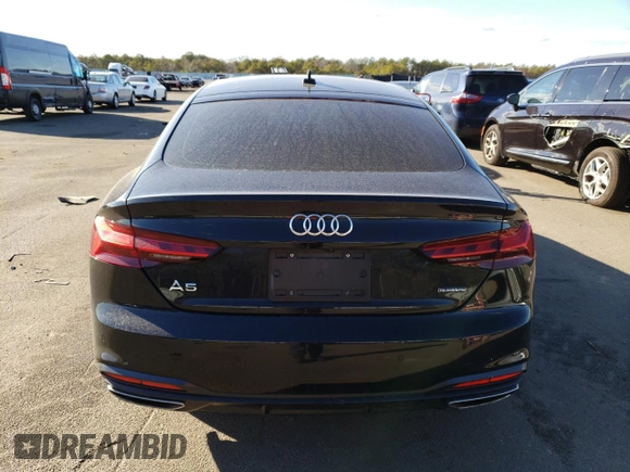 2020 Audi A5 Sportback Premium Plus with VIN WAUCNCF52LA001309, listed as a Copart auction lot 73053982 with 21,253 mi miles. Bid and sale history available at carsss.com. Image 6.