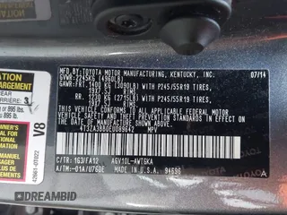 2014 Toyota Venza LE with VIN 4T3ZA3BB0EU089642, listed as a IAAI auction lot 41880358 with 165,474 mi miles and . Bid and sale history available at DreamBid. Image 9.