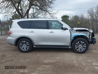 2020 Nissan Armada SL with VIN JN8AY2NC9L9616120, listed as a IAAI auction lot 42092766 with 52,593 mi miles. Bid and sale history available at carsss.com. Image 14.