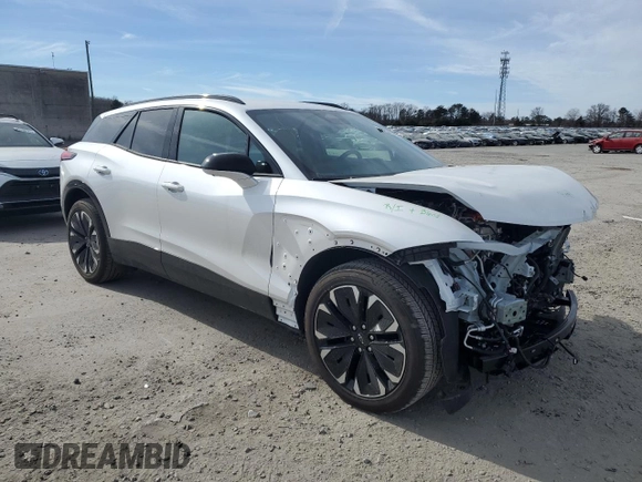 2024 Chevrolet Blazer EV eAWD RS z VIN 3GNKDCRJ6RS185694, wystawiony jako Copart lot #43264315 z przebiegiem 321 mil mil oraz Szkoda całkowita • Salvage title. Historia ofert i sprzedaży dostępna na DreamBid. Obrazek 4.