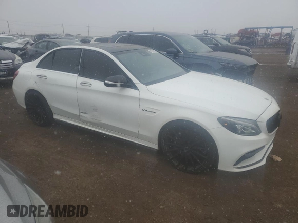 2018 Mercedes-Benz C 63 AMG with VIN 55SWF8GB5JU260006, listed as a Copart auction lot 51618625 with 84,383 mi miles and Salvage title. Bid and sale history available at DreamBid. Image 4.