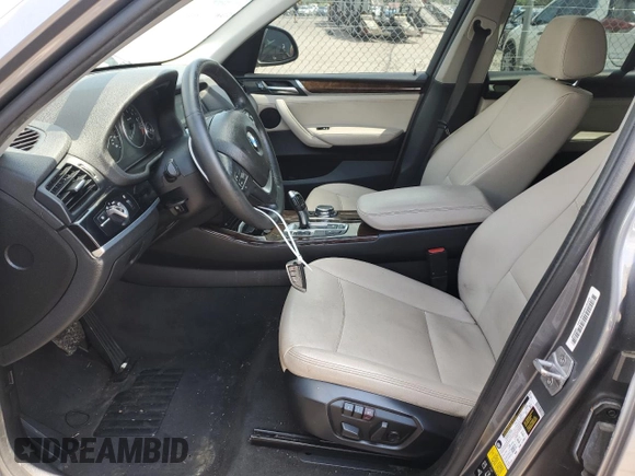 2016 BMW X3 xDrive28i with VIN 5UXWX9C57G0D63313, listed as a Copart auction lot 55705815 with 122,723 mi miles and Clean Title. Bid and sale history available at DreamBid. Image 7.
