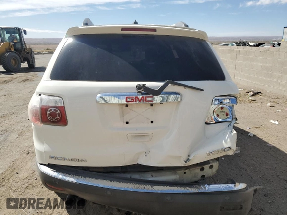 2010 GMC Acadia SLT1 with VIN 1GKLVMED6AJ173930, listed as a Copart auction lot 49916685 with 190,289 mi miles and Salvage Title. Bid and sale history available at carsss.com. Image 6.