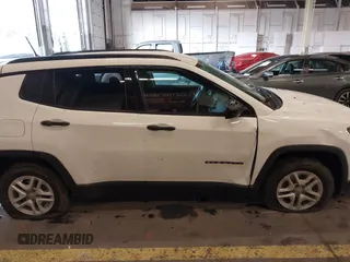 2018 Jeep Compass Sport with VIN 3C4NJCAB6JT124198, listed as a IAAI auction lot 41192196 with 104,557 mi miles. Bid and sale history available at carsss.com. Image 13.
