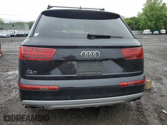2019 Audi Q7 Premium with VIN WA1AHAF75KD024615, listed as a Copart auction lot 61334565 with 56,833 mi miles and Salvage title. Bid and sale history available at DreamBid. Image 6.