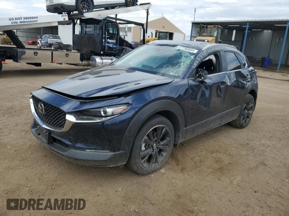 2022 Mazda CX-30 2.5 Turbo with VIN 3MVDMBAYXNM417439, listed as a Copart auction lot 57280884 with 13,590 mi miles and Salvage Title. Bid and sale history available at DreamBid. Image 1.