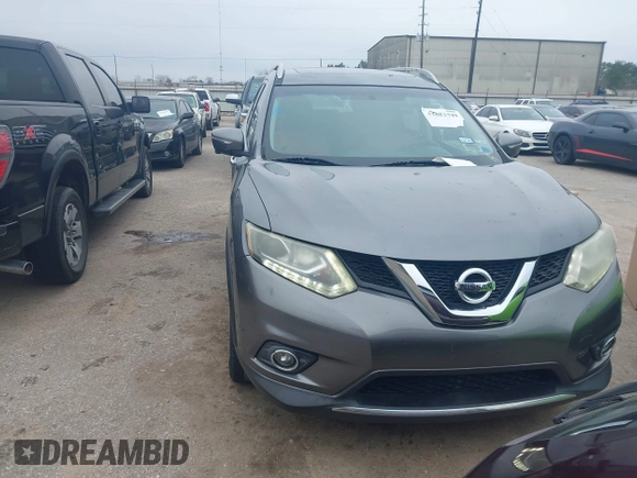 2015 Nissan Rogue SL with VIN 5N1AT2MT9FC875950, listed as a IAAI auction lot 41621949 with 107,605 mi miles. Bid and sale history available at carsss.com. Image 12.