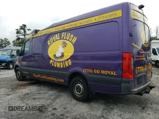 2021 Mercedes-Benz Sprinter Cargo with VIN W1Y4ECHY1MT067009, listed as a Copart auction lot 63750704 with 78,029 mi miles and Salvage Title. Bid and sale history available at carsss.com. Image 2.