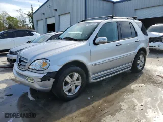 2005 Mercedes-Benz M-Class 3.7L with VIN 4JGAB57E35A546639, listed as a Copart auction lot 50201805 with 88,710 mi miles and Salvage Title. Bid and sale history available at carsss.com. Image 1.