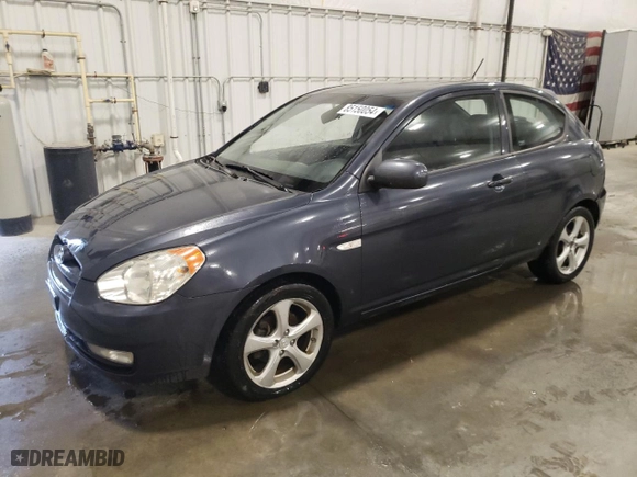 2010 Hyundai Accent SE with VIN KMHCN3AC5AU154590, listed as a Copart auction lot 85150054 with 115,376 mi miles and Salvage Title. Bid and sale history available at carsss.com. Image 1.