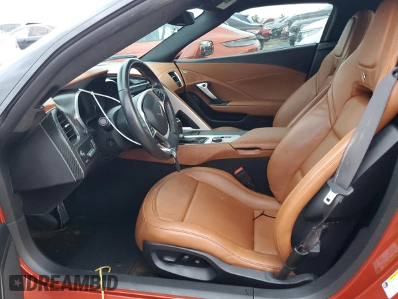 2015 Chevrolet Corvette 3LT with VIN 1G1YF3D73F5124116, listed as a Copart auction lot 43438115 with 0 mi miles and Non Repairable. Bid and sale history available at carsss.com. Image 7.