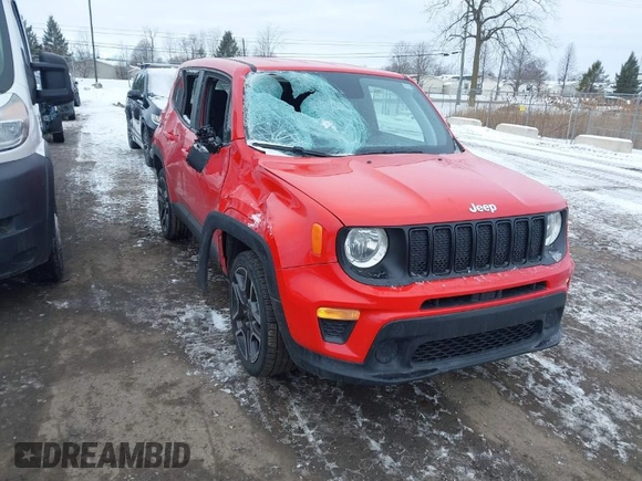 2021 Jeep Renegade Upland with VIN ZACNJDAB1MPM21927, listed as a IAAI auction lot 41636352 with 120,125 mi miles and . Bid and sale history available at DreamBid. Image 1.