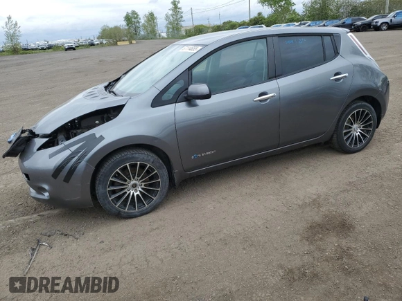 2015 Nissan LEAF S z VIN 1N4AZ0CP9FC321115, wystawiony jako Copart lot #57114655 z przebiegiem 157 924 mil mil oraz Szkoda całkowita • Salvage title. Historia ofert i sprzedaży dostępna na DreamBid. Obrazek 1.