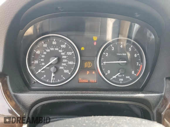 2011 BMW 3 Series 328i xDrive with VIN WBAKF5C57BE587053, listed as a Copart auction lot 59884105 with 222,564 mi miles and Clean title. Bid and sale history available at DreamBid. Image 9.