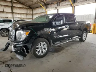 2024 Nissan Titan SV with VIN 1N6AA1FB4RN118307, listed as a Copart auction lot 51018655 with 445 mi miles and Salvage title. Bid and sale history available at DreamBid. Image 1.